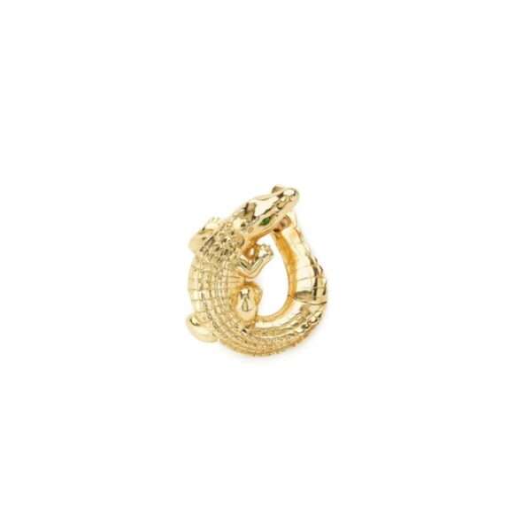 Bibi van der Velden |Gold Alligator Twist Earrings</a>