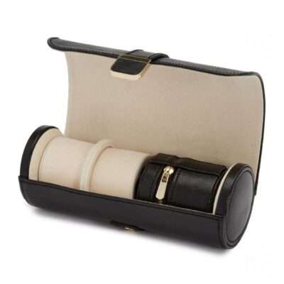 WOLF1834 | </a>Palermo Double Watch Roll / Jewelry Pouch