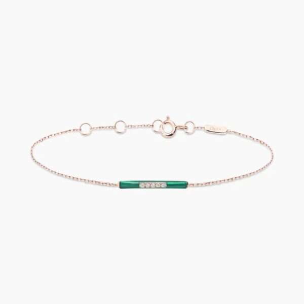 Djula| Emerald Enamel armband</a>