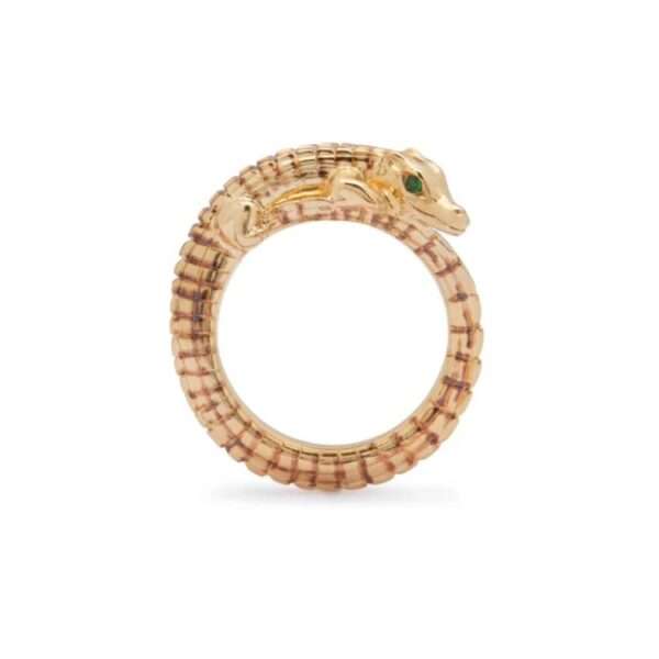 Bibi van der Velden |Alligator Pinky Ring</a>